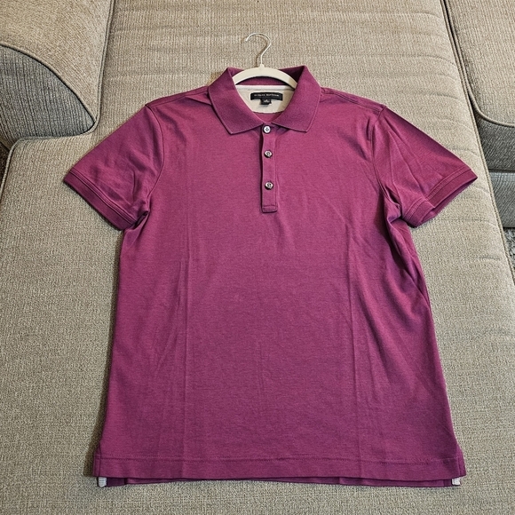 Banana Republic Purple Casual Career Office Work Polo Shirt Size Small - Picture 1 of 6